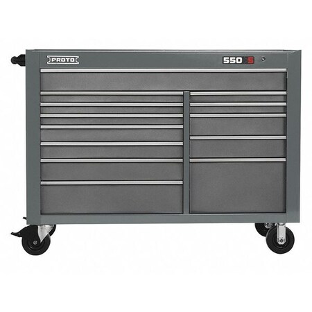 Workstation Gray 43 in. H 13 Drawers by USA Proto Rolling & Combination Cabinets & Carts