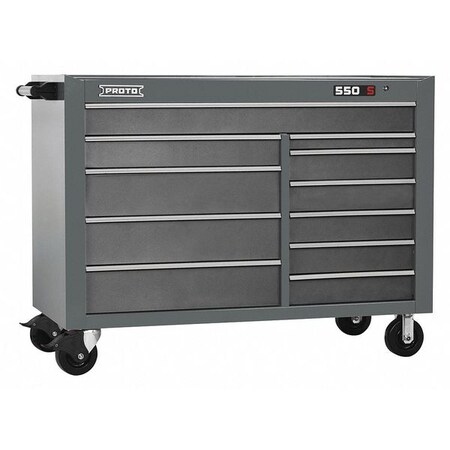 Workstation Gray 43 in. H 11 Drawers by USA Proto Rolling & Combination Cabinets & Carts