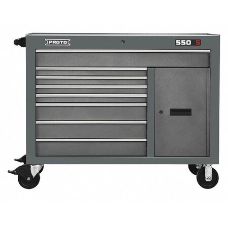 Workstation Gray 8 Drawers 1 Shelf by USA Proto Rolling & Combination Cabinets & Carts