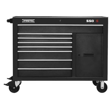 Workstation Black 8 Drawers 1 Shelf by USA Proto Rolling & Combination Cabinets & Carts
