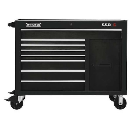 Workstation Black 8 Drawers 1 Shelf Type J555041 8BK 1S by USA Proto Rolling & Combination Cabinets & Carts