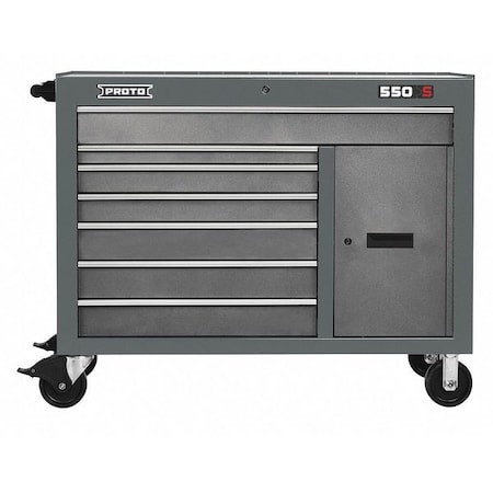 Workstation Gray 41 in. H 7 Drawers by USA Proto Rolling & Combination Cabinets & Carts