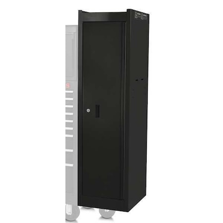 Side Locker Black 15 in. W 58 in. H Type J541558 4BK LK by USA Proto Tool Chest & Side Cabinets