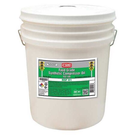 Compressor Oil 5 gal. ISO 100 Food Grade by USA CRC Air Compressor Oil