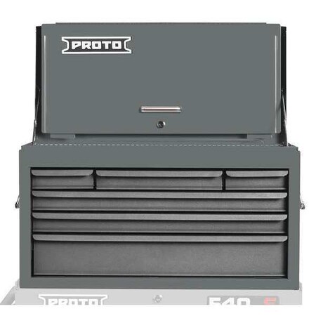 Top Chest Gray 27 in. W 6 Drawers by USA Proto Tool Chest & Side Cabinets