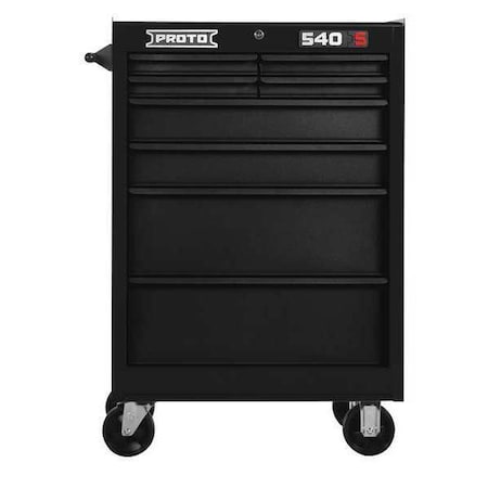 Roller Cabinet Black 42 in. H 8 Drawers by USA Proto Rolling & Combination Cabinets & Carts