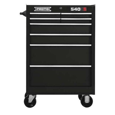 Roller Cabinet Black 42 in. H 8 Drawers Type J542742 8BK by USA Proto Rolling & Combination Cabinets & Carts