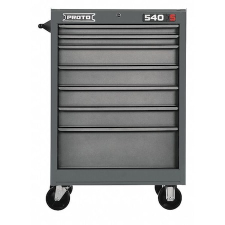 Roller Cabinet Gray 42 in. H 7 Drawers by USA Proto Rolling & Combination Cabinets & Carts