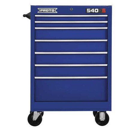 Roller Cabinet Blue 42 in. H 7 Drawers by USA Proto Rolling & Combination Cabinets & Carts