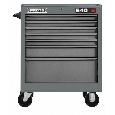 Roller Cabinet Gray 35 in. H 7 Drawers by USA Proto Rolling & Combination Cabinets & Carts