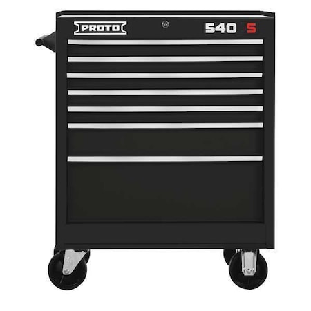 Roller Cabinet Black 35 in. H 7 Drawers Type J542735 7BK by USA Proto Rolling & Combination Cabinets & Carts