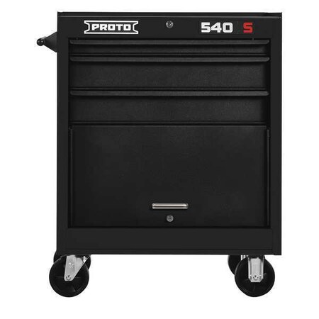 Roller Cabinet Black 35 in. H 3 Drawers by USA Proto Rolling & Combination Cabinets & Carts