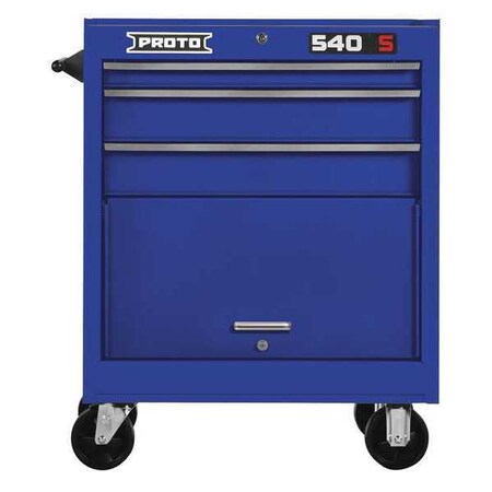 Roller Cabinet Blue 35 in. H 3 Drawers by USA Proto Rolling & Combination Cabinets & Carts