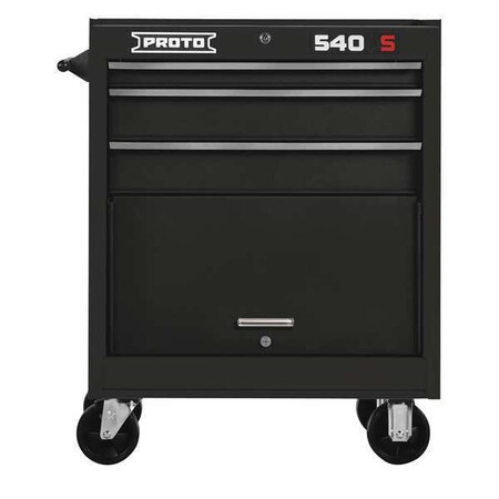 Roller Cabinet Black 35 in. H 3 Drawers Type J542735 3BK by USA Proto Rolling & Combination Cabinets & Carts