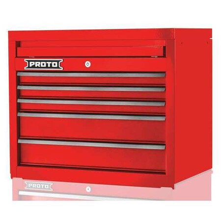 Top Chest Red 27 in. W 5 Drawers Type J542723 5RD by USA Proto Tool Chest & Side Cabinets