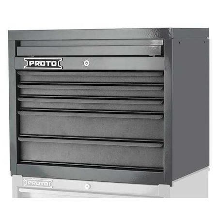Top Chest Gray 27 in. W 5 Drawers Type J542723 5DG by USA Proto Tool Chest & Side Cabinets