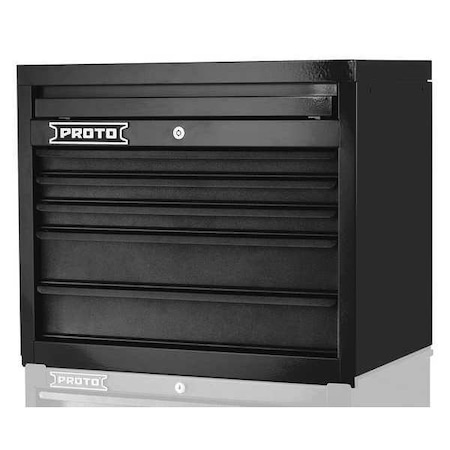 Top Chest Black 27 in.W 23in.H 5 Drawers Type J542723 5DB by USA Proto Tool Chest & Side Cabinets