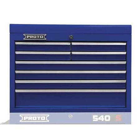 Top Chest Blue 27 in. W 8 Drawers by USA Proto Tool Chest & Side Cabinets