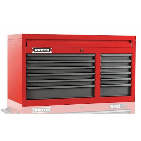 Top Chest 41 in. W 12 Drawers Type J544123 12SG by USA Proto Tool Chest & Side Cabinets