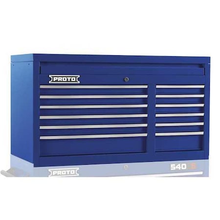 Top Chest Blue 41 in. W 12 Drawers Type J544123 12BL by USA Proto Tool Chest & Side Cabinets