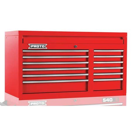 Top Chest Red 41 in. W 12 Drawers by USA Proto Tool Chest & Side Cabinets