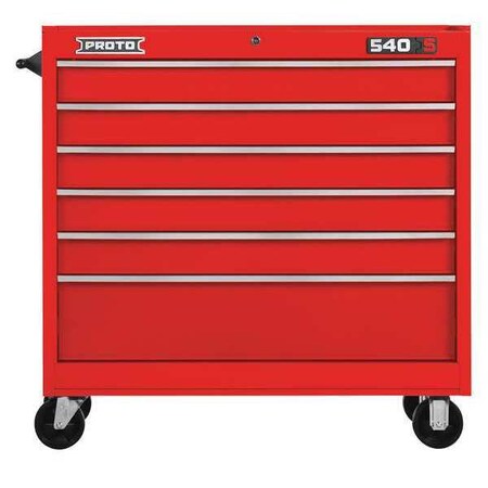 Workstation Red 42 in. H 6 Drawers by USA Proto Rolling & Combination Cabinets & Carts
