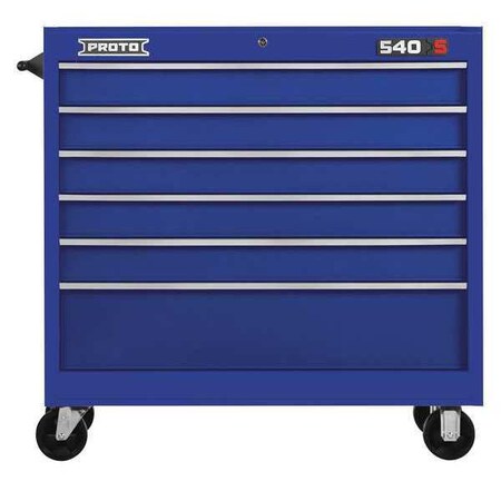 Workstation Blue 42 in. H 6 Drawers by USA Proto Rolling & Combination Cabinets & Carts
