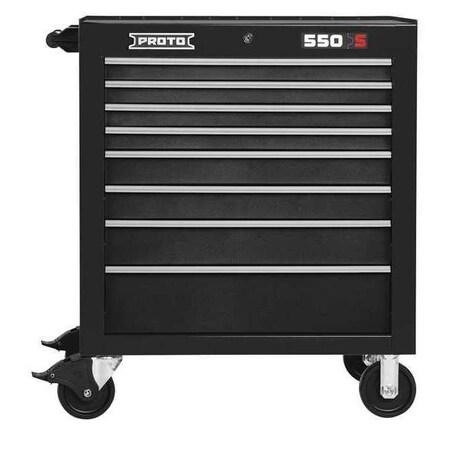 Roller Cabinet Black 41 in. H 8 Drawers by USA Proto Rolling & Combination Cabinets & Carts
