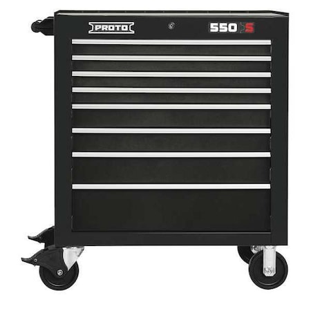 Roller Cabinet Black 41 in. H 8 Drawers Type J553441 8BK by USA Proto Rolling & Combination Cabinets & Carts