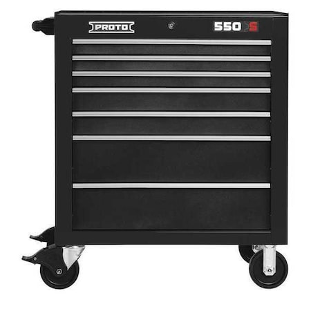 Roller Cabinet Black 41 in. H 7 Drawers by USA Proto Rolling & Combination Cabinets & Carts