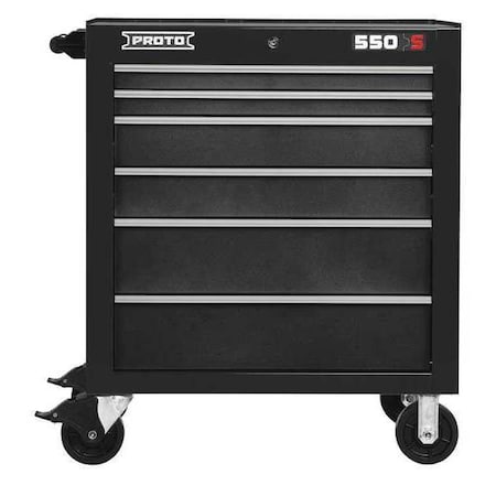Roller Cabinet Black 41 in. H 6 Drawers by USA Proto Rolling & Combination Cabinets & Carts