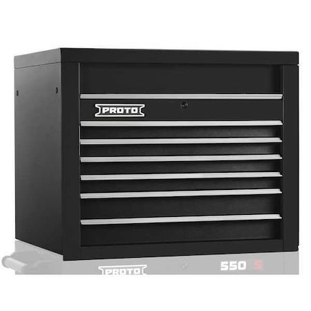 Top Chest Black 34 in. W 6 Drawers by USA Proto Tool Chest & Side Cabinets