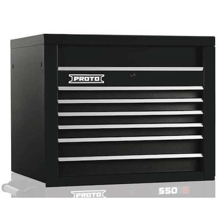Top Chest Black 34 in. W 6 Drawers Type J553427 6BK by USA Proto Tool Chest & Side Cabinets