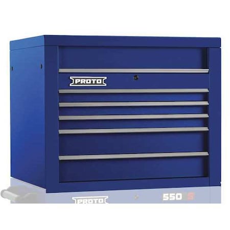 Top Chest Blue 34 in. W 5 Drawers by USA Proto Tool Chest & Side Cabinets