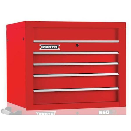 Top Chest Red 34 in. W 4 Drawers by USA Proto Tool Chest & Side Cabinets