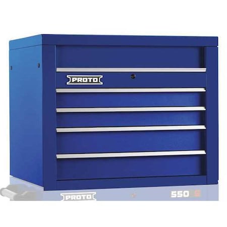Top Chest Blue 34 in. W 4 Drawers by USA Proto Tool Chest & Side Cabinets