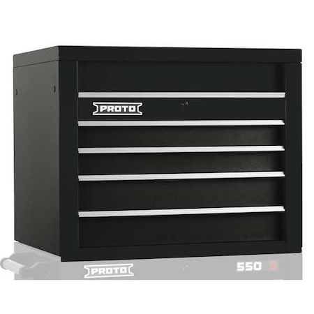 Top Chest Black 34 in. W 4 Drawers Type J553427 4BK by USA Proto Tool Chest & Side Cabinets