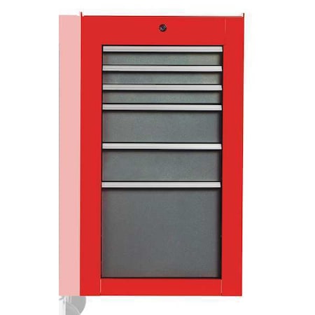 Side Cabinet 19 in. W 6 Drawers by USA Proto Tool Chest & Side Cabinets