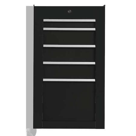 Side Cabinet Black 19 in. W 5 Drawers Type J551934 5BK SC by USA Proto Tool Chest & Side Cabinets