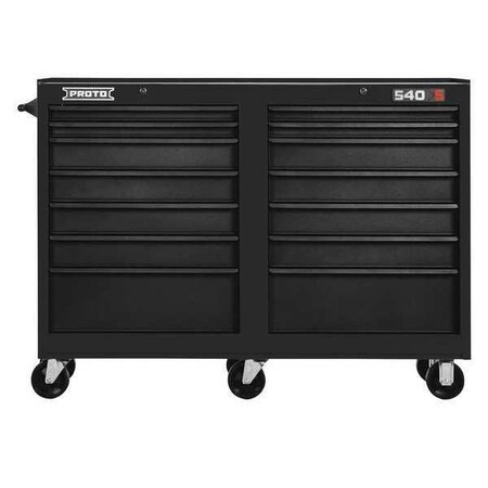 Workstation Black 42 in. H 14 Drawers by USA Proto Rolling & Combination Cabinets & Carts
