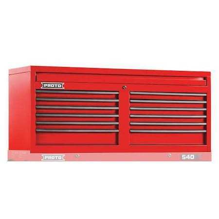 Top Chest Red 54 in. W 12 Drawers by USA Proto Tool Chest & Side Cabinets