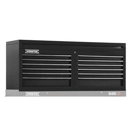Top Chest Black 54in.W 23in.H 12 Drawers Type J545423 12BK by USA Proto Tool Chest & Side Cabinets