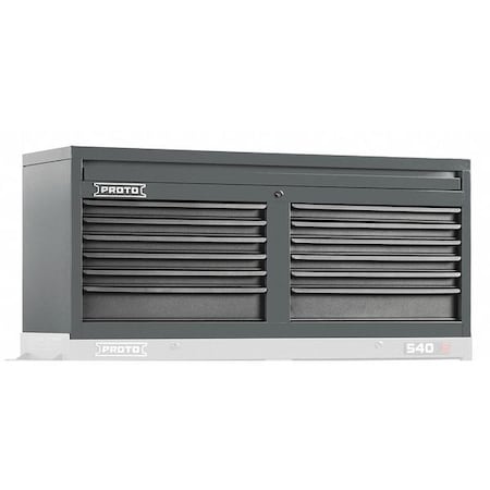 Top Chest Gray 54 in. W 12 Drawers Type J545419 12DG by USA Proto Tool Chest & Side Cabinets