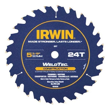 Circular Saw Blade Wood Cutting 24 Teeth by USA Irwin Circular Power Saw Blades