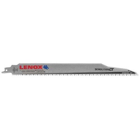 Reciprocating Saw Blade 12in.L Steel PK5 by USA Lenox Reciprocating Power Saw Blades