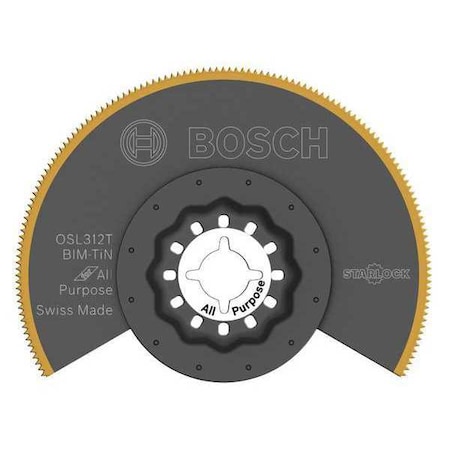 Oscillating Blade Titanium 3 1/2 in Size by USA Bosch Oscillating Tool Accessories