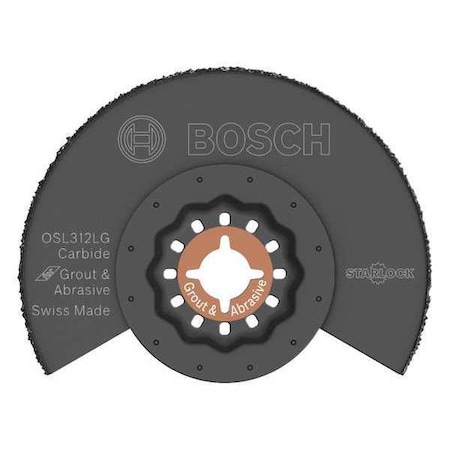 Oscillating Blade Carbide Grt 3 1/2in Sz by USA Bosch Oscillating Tool Accessories
