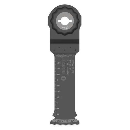 Oscillating Blade High Carbon Stl 4 in L Type OSM114 by USA Bosch Oscillating Tool Accessories