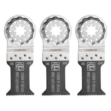 Saw Blades Bi Metal 7 31/41 in. L PK3 by USA Fein Oscillating Tool Accessories
