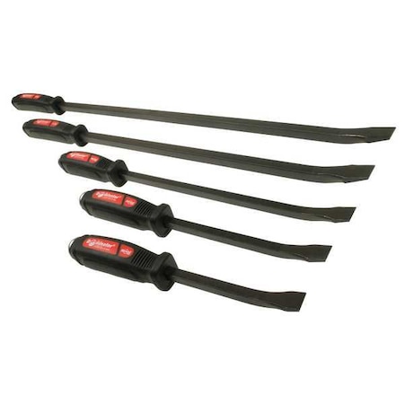 Pry Bar Set 5 Pieces Steel by USA Mayhew Nail Pullers Wrecking & Pry Bars